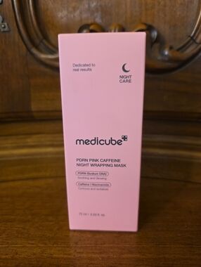 Medicube PDRN Pink Caffeine Night Wrapping Mask, 2.53oz--Sealed/NIB